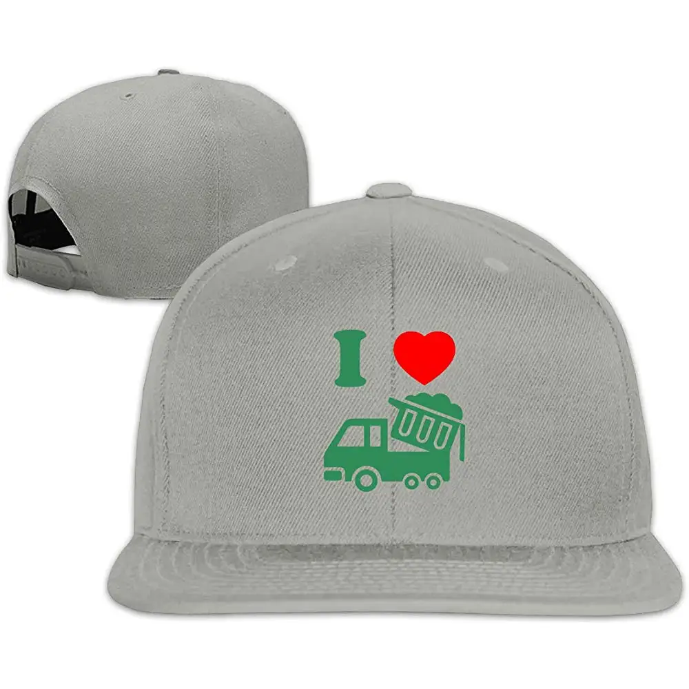 Бейсболка унисекс с регулируемым козырьком I Love Trash Trucks