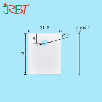 

Al2O3 Ceramic 0.635x21.8x30mm IGBT Heat Sink Aluminium Oxide Plate