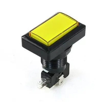 

Game Machine Yellow Head Momentary 5P Rectangle Button Micro Switch SPDT