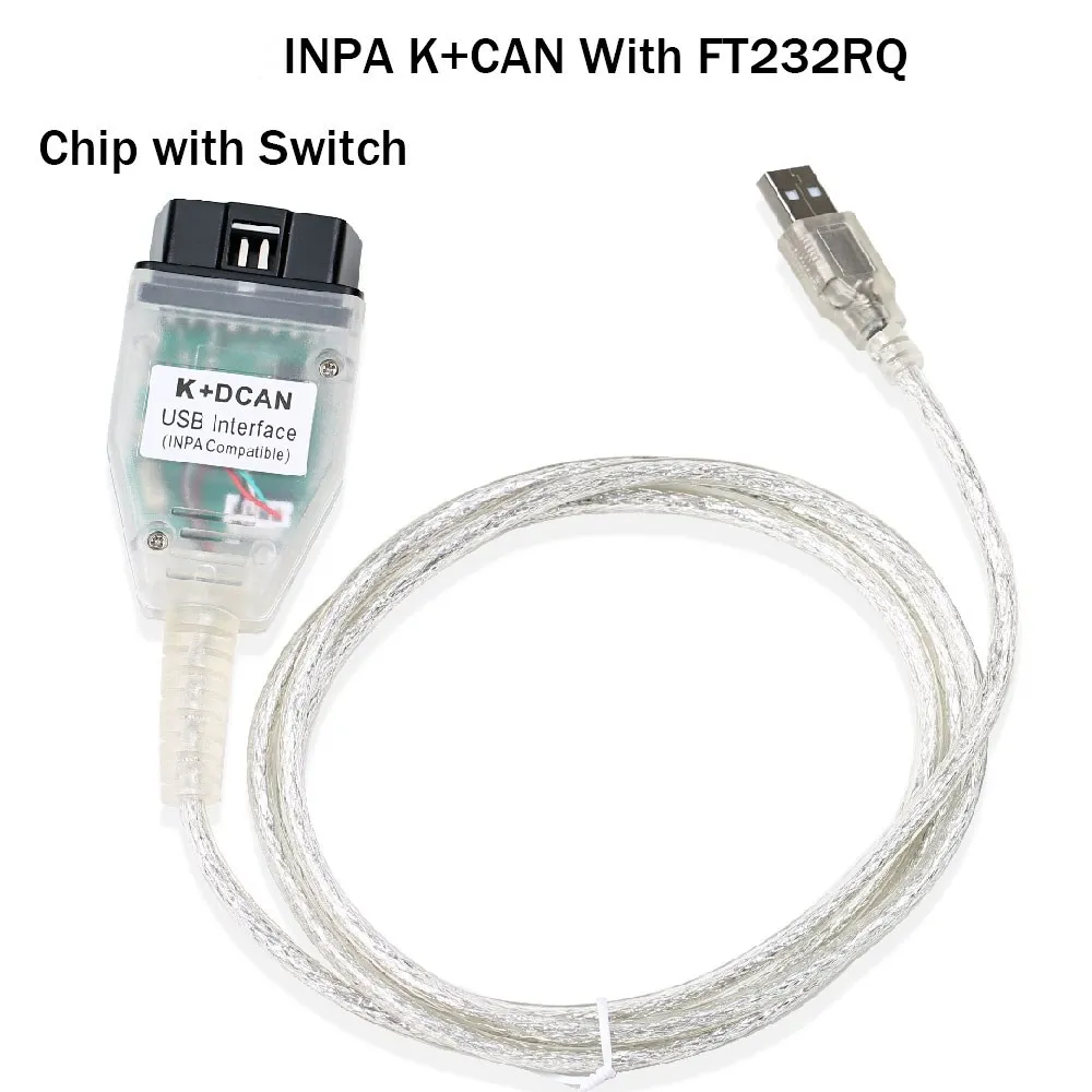 Лучшая цена для BMW INPA K + CAN с чипом FT232RQ DCAN USB интерфейс Полная диагностика 1998 по 2008