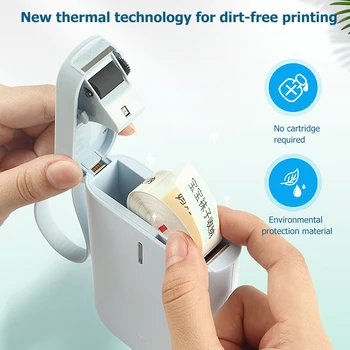 

D11 Portable Pocket Wireless Label Printer Handhold Bluetooth 4.0 Thermal Sricker Printer Fast Printing Home Use Office Printer