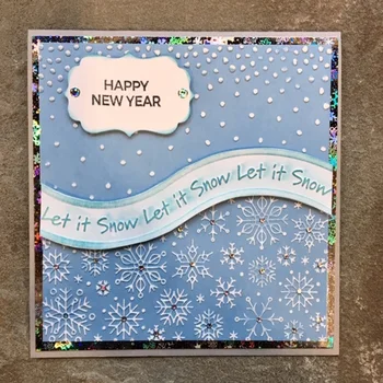 

Winter Snow Flower EMBOSSING FOLDER for Card Making Supplies Scrapbooking Paper Crafting Stamps Dies Stencils Embosser Template