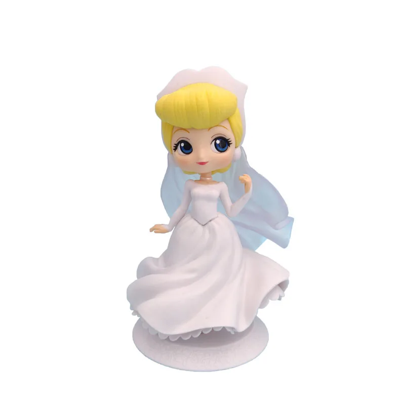Disney 21 Стили Q Posket замороженная Королева Эльза и Анна Фигурки игрушки куклы Aurore ПВХ Аниме Куклы Фигурки Коллекционная модель детские игрушки - Цвет: 10