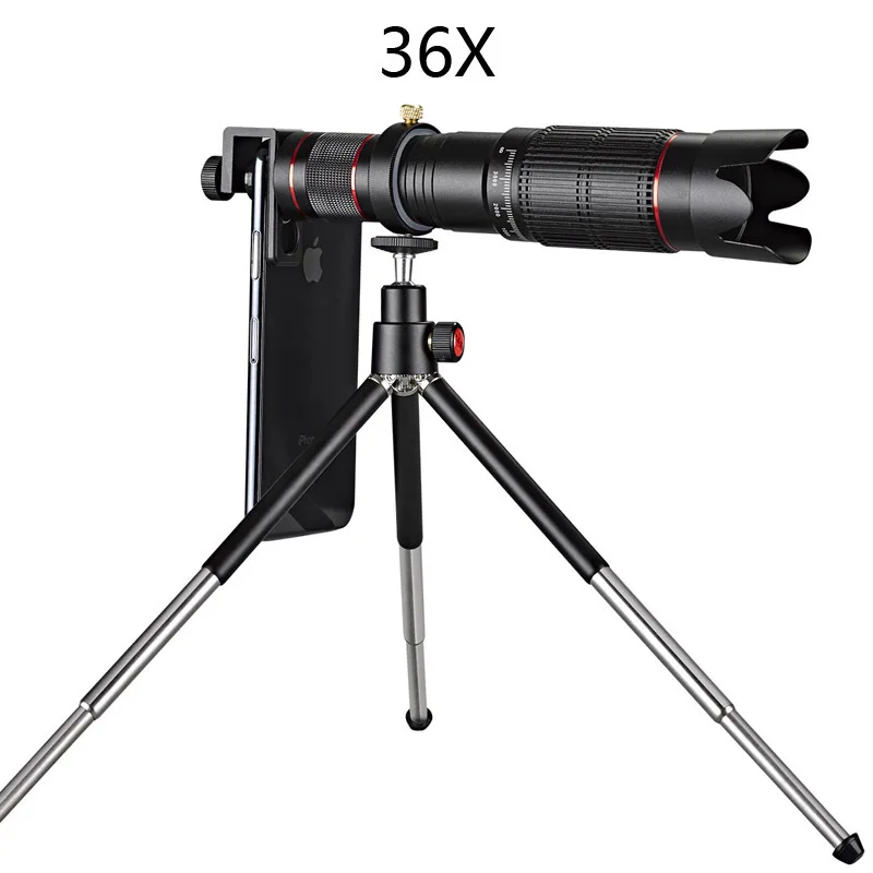 

New Style High-End Metal High-definition Coatings 36 Times Long Telephoto Mobile Phone Peripheral Telescope Mobile Phone Lens