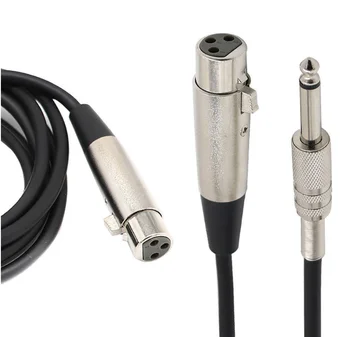 

6.5/6.35/6.3 to mother XLR line microphone cable XLR 3Pin Mic Cable Audio line Mixer line power amplifier Sound box Cable 1m 10m