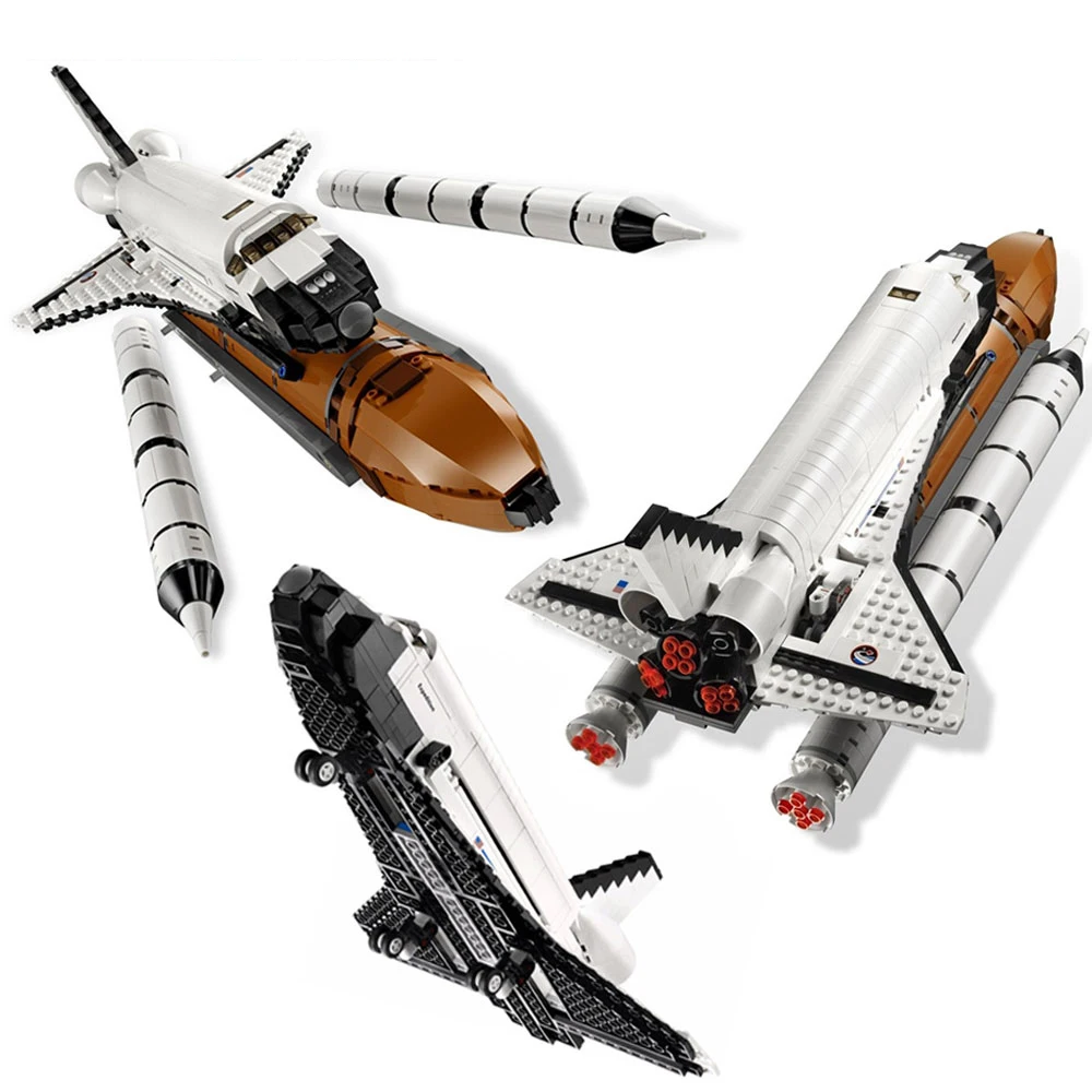 

2020 NEW Shuttle Expedition Model Building Blocks Space Exploration Plane Rocket Technic Bricks Compatible Toys gift TOY