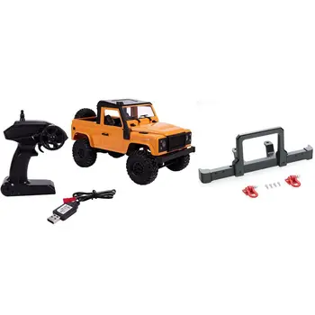 

1:12 Scale RC Crawler Car Assembled Model RTR Version Car & Front Bumper with Trailer Hook for MN D90 D91 D99S 1/12