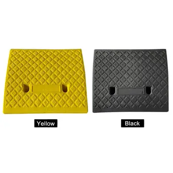 

Portable Lightweight Plastic Curb Ramps - Heavy Duty Plastic Threshold Ramp Kit Set For Driveway, Loading Dock, Sidewalk, Car,
