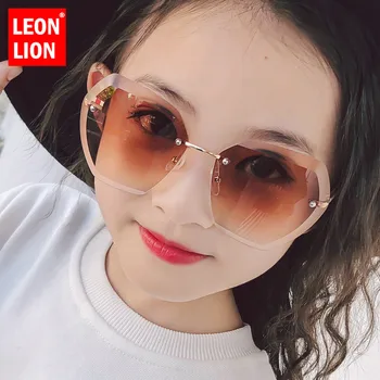 

LeonLion Rimless Children's Sunglasses Brand Designer Sun Glasses Girl Metal Classic Female Driving Eyewear Oculos De Sol UV400