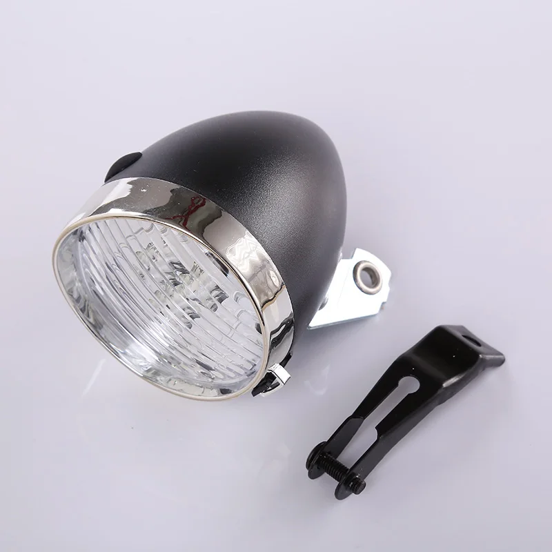Vintage Bicycle Lamp Bike Front Light Bike Headlight Vintage MTB Lamp - Цвет: Black