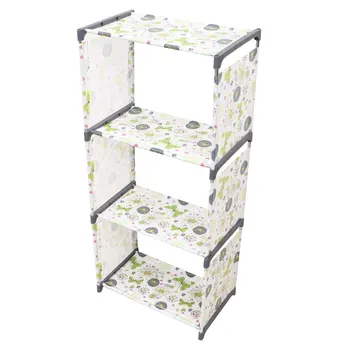 

1pc Storage Shelf Durable High Quality Sturdy Storage Shelf Display Stand Rack 4-layer Bookself for Office Room Home