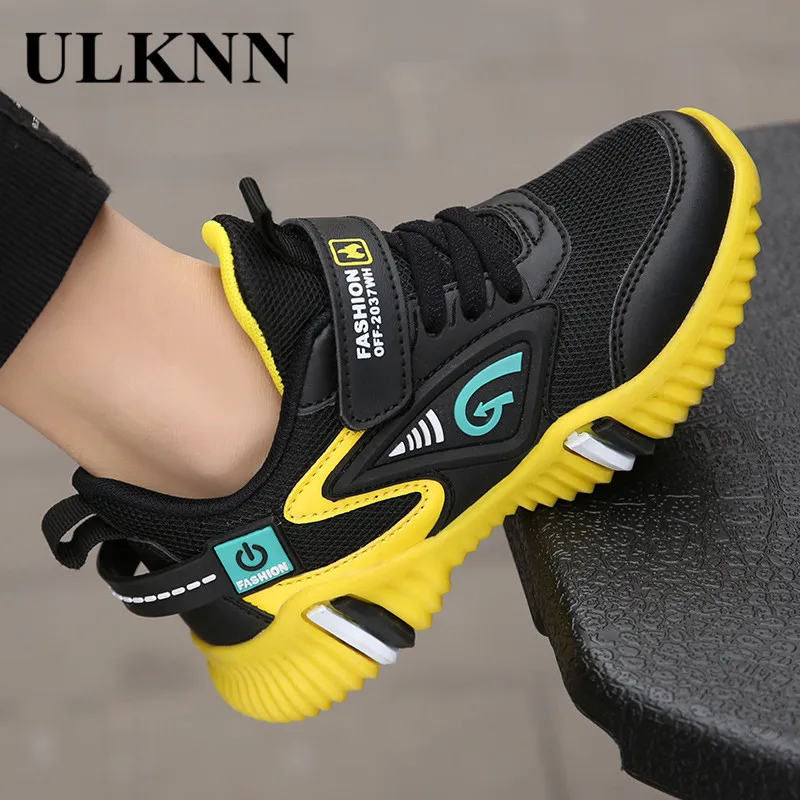 ULKNN BOY'S Athletic Shoes Autumn Big Virgin Boy Children' Shoes Breathable Mesh BOY'S Shoes2020 New Style