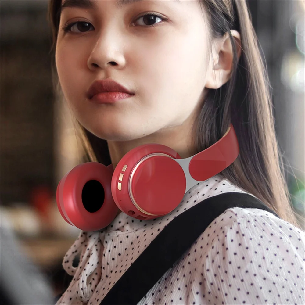 Over Head Bluetooth Headphones surround bass Stereo Headset Wireless Foldable 3 5 mm jack with Microphone Sports ln