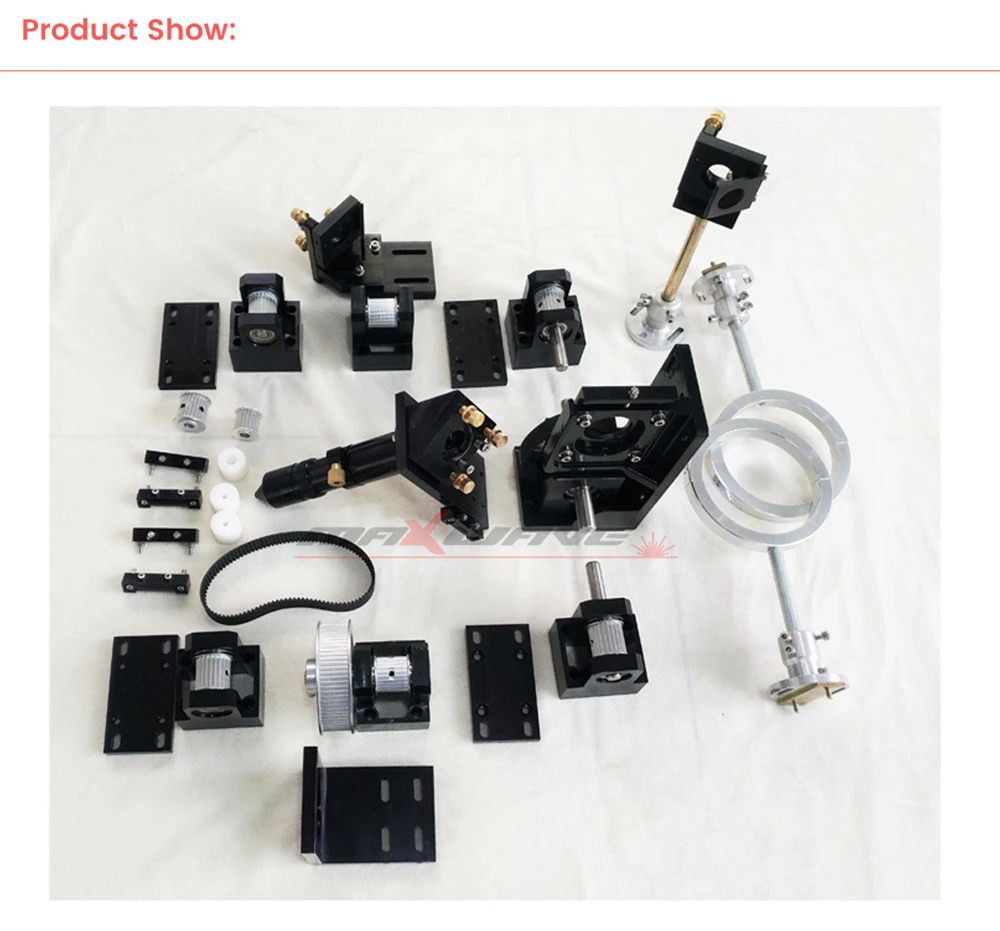 СО2 лазерная головка+ отражающее зеркало держатель+ лазерная подставка для трубки+ Трансмиссия осевая передача для CO2 лазерная гравировальная машина для резки