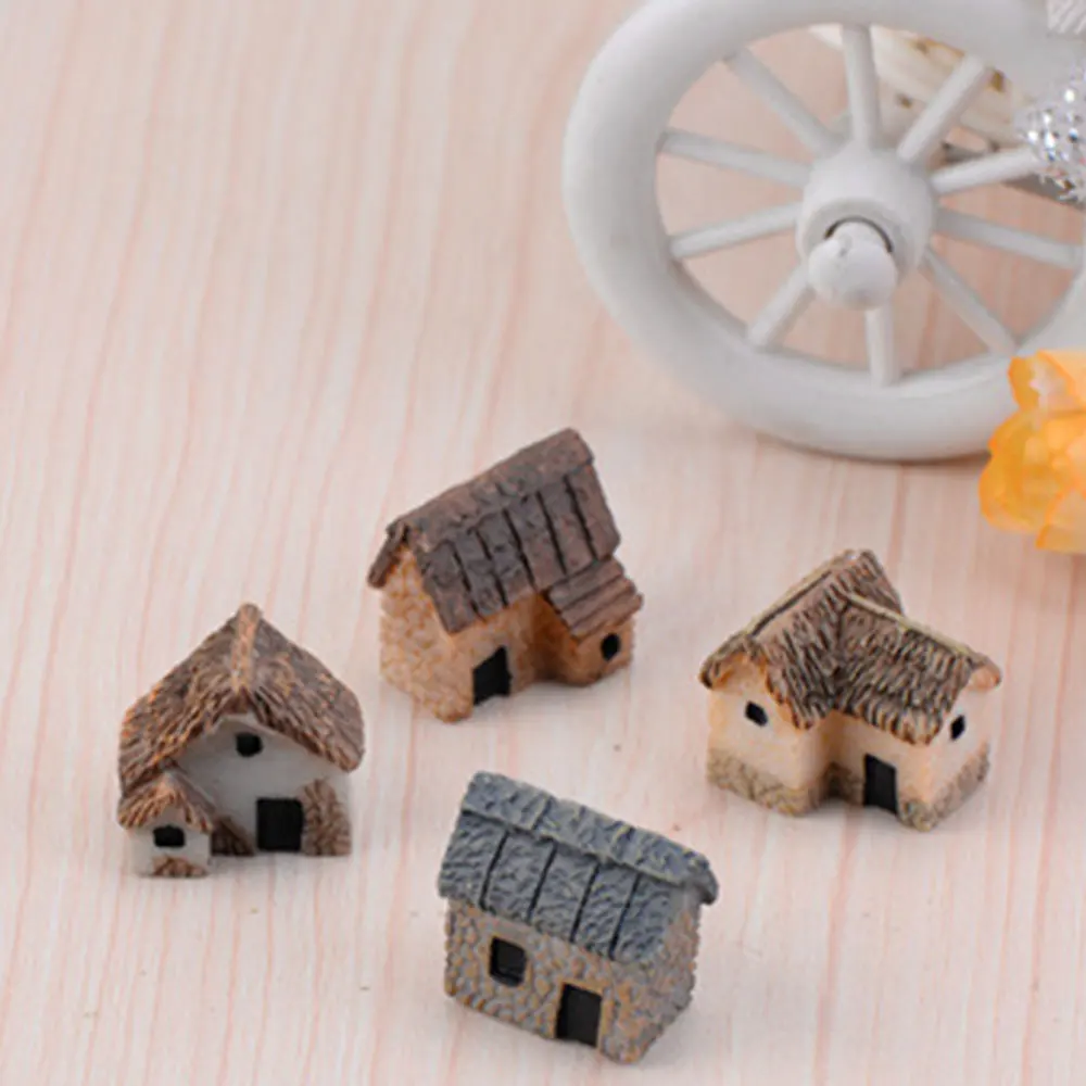Garden Miniature Home Micro Decoration Mini Landscape DIY Exquisite Accessory Outdoor Ornament Building Resin Gadget Cute House | Дом и сад