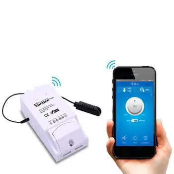 

Sonoff TH16 Wifi Smart Home Temperature Humidity Monitoring Wifi Smart Switch Automation Kit Wireless Remote Control Switch