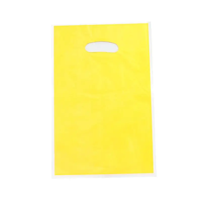 Yellow 50 шт./компл., однотонные подарочные сумки для маленьких мальчиков и девочек на день рождения, детские конфеты десерт, свадебные украшения, сумка - Цвет: Yellow