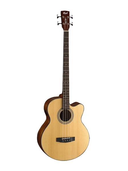 SJB5F-NS Acoustic Bass Series Электро-акустическая бас-гитара с вырезом Cort | Спорт и