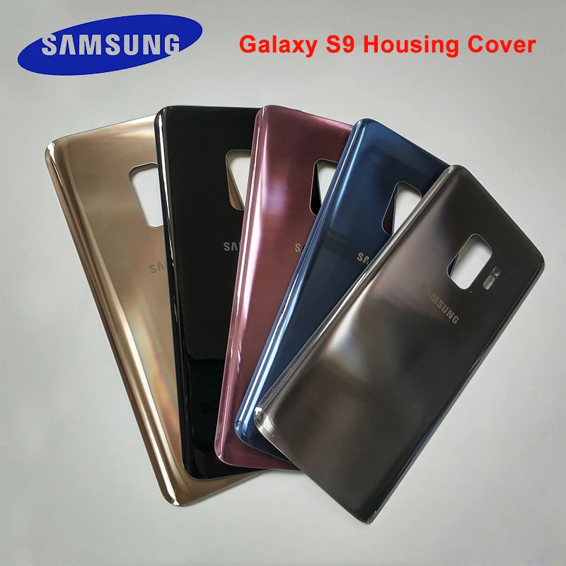 Samsung Galaxy S9 Cover 3D Glass Back Battery Door Rear Housing Case Replacement For G960 G960F phone case | Мобильные телефоны и