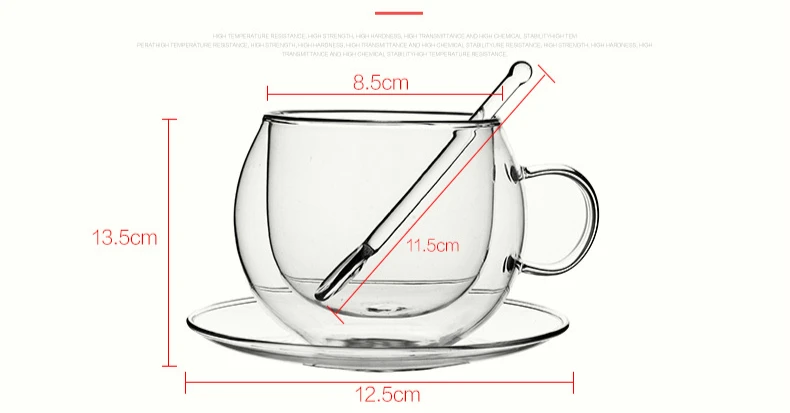 Bodum дизайнер двойными стенками стекло анти-ожога Кофе Чайные пары кафе Pu'er Улун ароматизированный чай Кружка теплоизоляция посуда для напитков