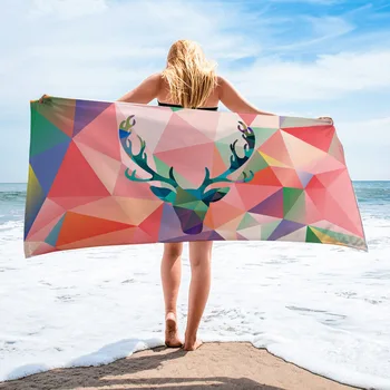 

New Style Ocean style bath rectangular creative underwater world print sunscreen beach towel shawl bath towel