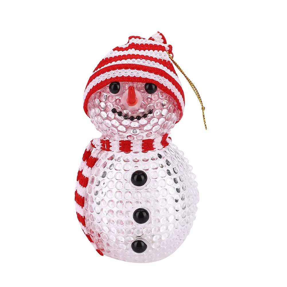 Night Light LED Snowman ABS Flashing Christmas New Year Gift Cute New Arrvials