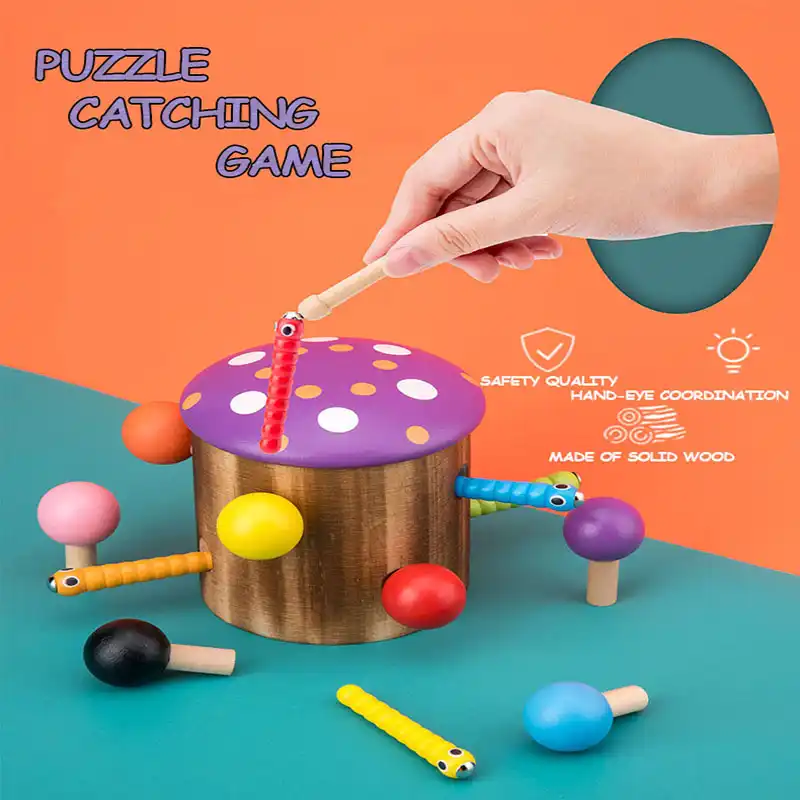 キノコキャッチ昆虫ゲーム Llw0 44 するためのツールをキャッチ昆虫に挿入子供の手と目の協調フォーカスおもちゃ Aliexpress