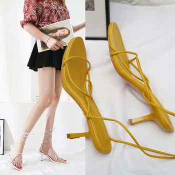 

New 2020 Sandals Women Solid High Heels Wedge Sandals Summer Casual Sandals Women