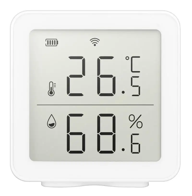 Sensor inteligente de humedad y temperatura para el hogar, Detector de alarma de humedad y temperatura con conexión WIFI para la aplicación Alexa y TUYA