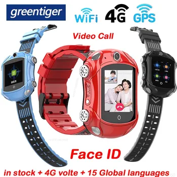 

Greentiger DF53 Smart Watch Kids 4G volte Face id Wifi GPS Tracker SOS Video call IP67 waterproof Baby Smartwatch VS A36E Y95