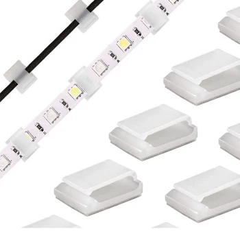 

50pc/lot Led Strip Clip Buckle Wire Clip Connector Strip Buckle PA fixer Wire Cord Clip Cable Holder Tie Clips Fixer 3M Adhesive