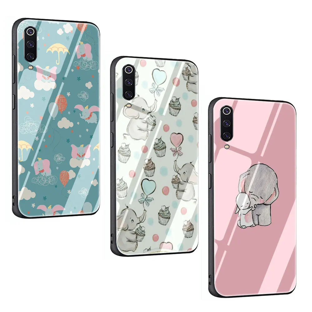 Чехол из закаленного стекла Dumbo для Xiaomi 8 Lite A1 A2 9 Redmi Note 5 6 7 Pro 6A 4X F1