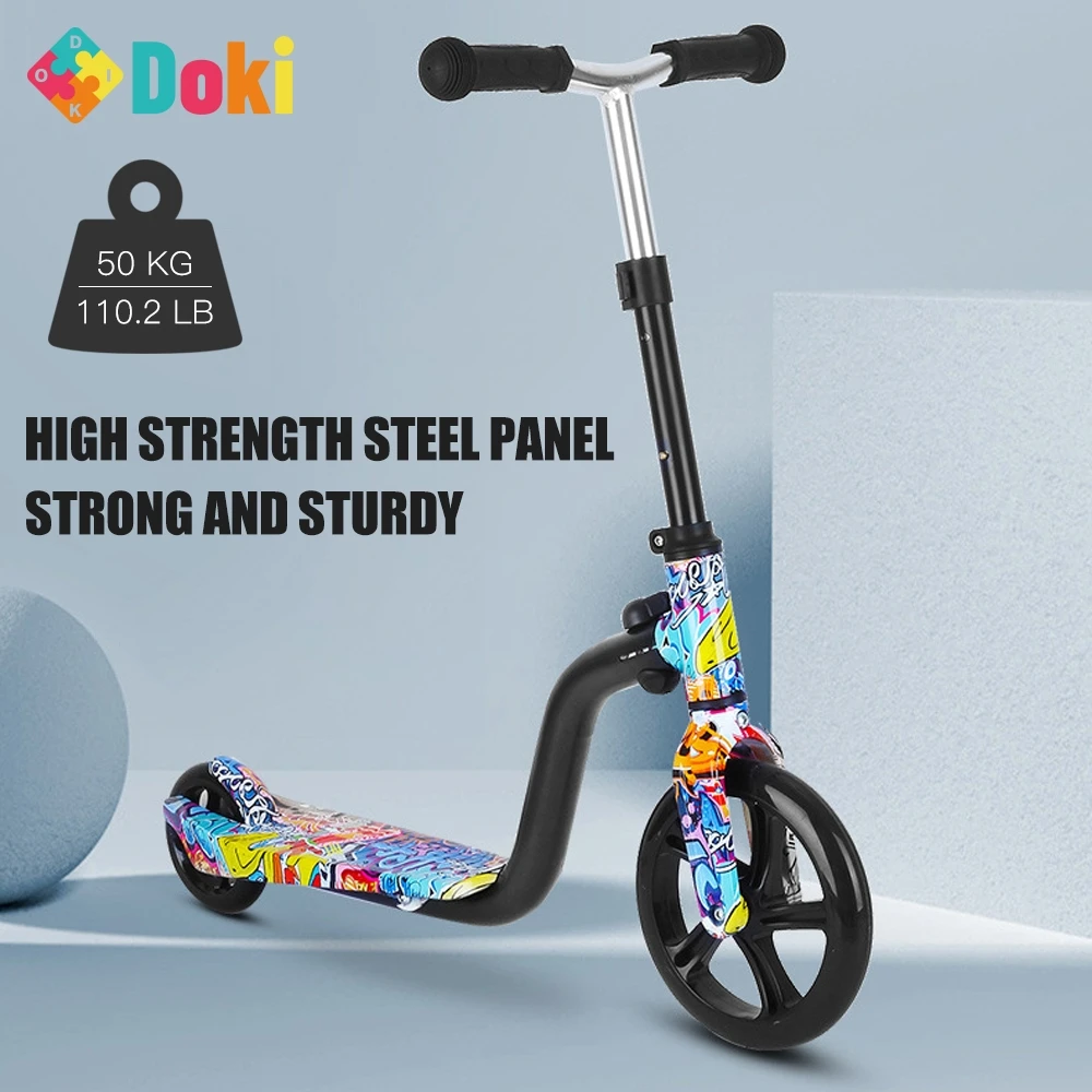 Scooter for Kids Big Wheels Scooter Folding Kick for Toddlers 3-8 Year with Adjustable Height Lightweight Gift
