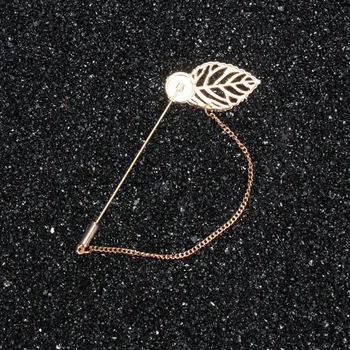 

Manual DIY Suit Accessories Pins & Needles Gold Leaf Chain Tassel Long Needle Components for Jewelry Making Wholesale Lots Bulk