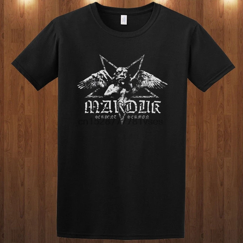 Мардук футболка черненая death metal Daniel Ростен брендовая хлопковая костюмы мужской