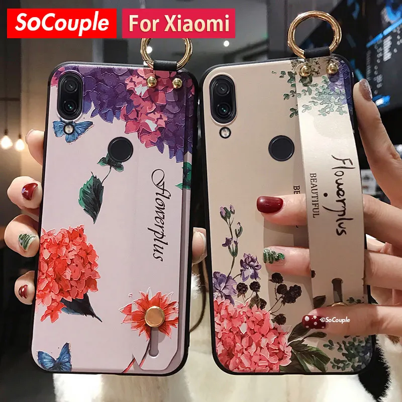 Чехол SoCouple с ремешком на запястье для Redmi Note 8 Pro 9s 7 10 чехол Xiaomi 9 Lite 9t A3 держателем
