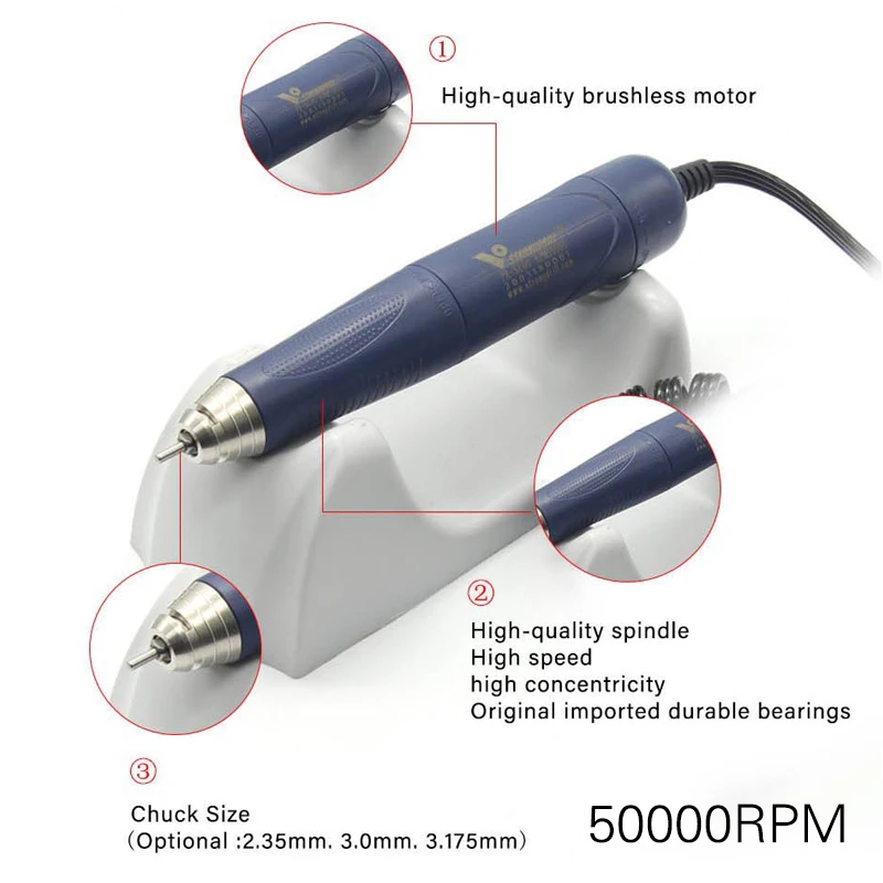 Micro motor high speed handpiece 50000rpm professional laboratory micro motor brushless laboratory polishing machine foot contro 3