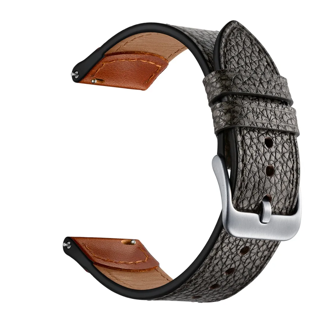 

Vintage Genuine Leather Strap Chic Stone Pattern Replacement Leather Wristband For Huawei Watch GT 1/2 22mm Watch Bracelet
