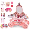 Girl Makeup Toy Simulation Cosmetics Set Baby Pretend Play Nail Polish Lipstick Accessories Doll For Children Toys 3 Years Gift 1