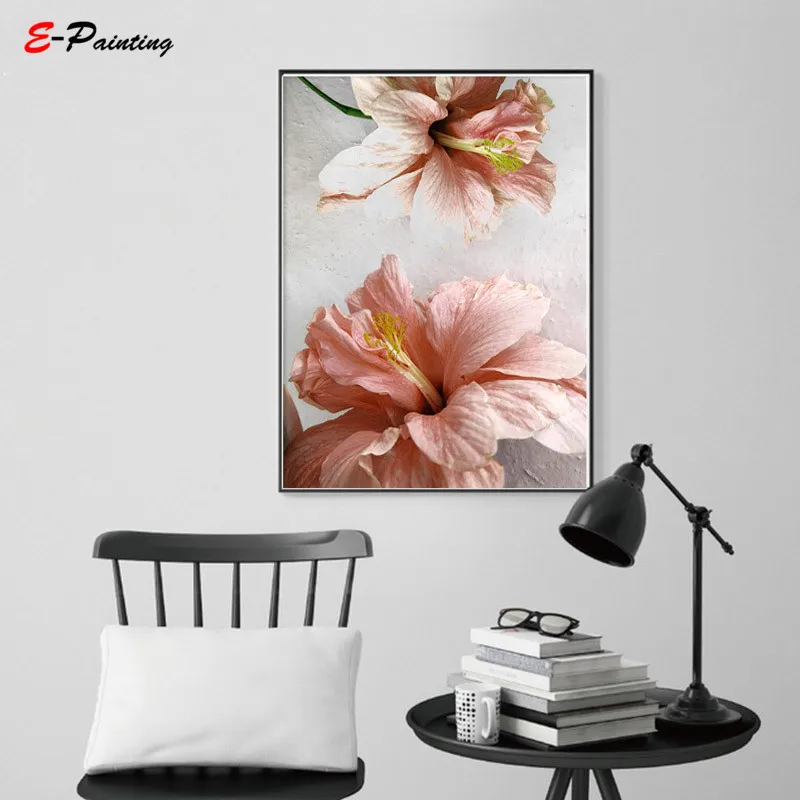 Современная живопись на холсте цветочный постер для девочек подростков Декор