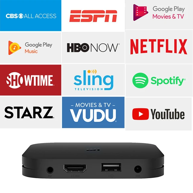 Global Version Xiaomi Mi TV Box S 4K Ultra HD Android TV 9.0 HDR 2GB 8GB WiFi DTS Multi Language Smart Mi Box S Media Player 2