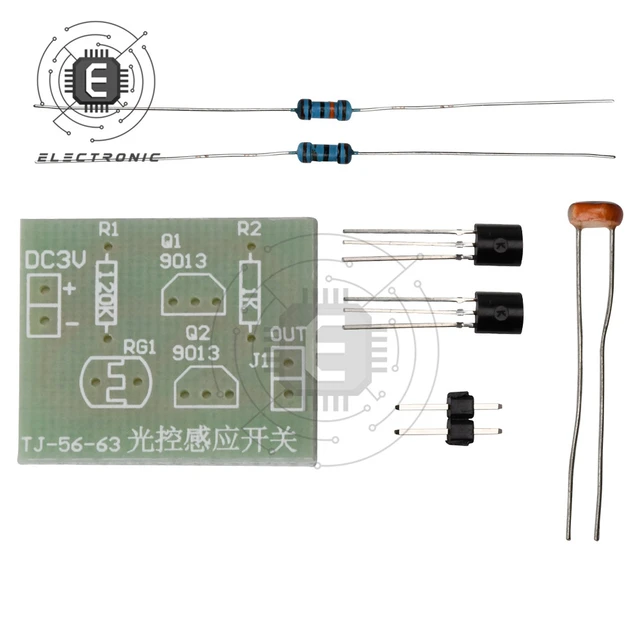 væv Styre sekvens Light Control Sensor Switch DIY Kit Light Sensitive Response Electronic  Training Integrated Circuit Switch Kit DIY - AliExpress