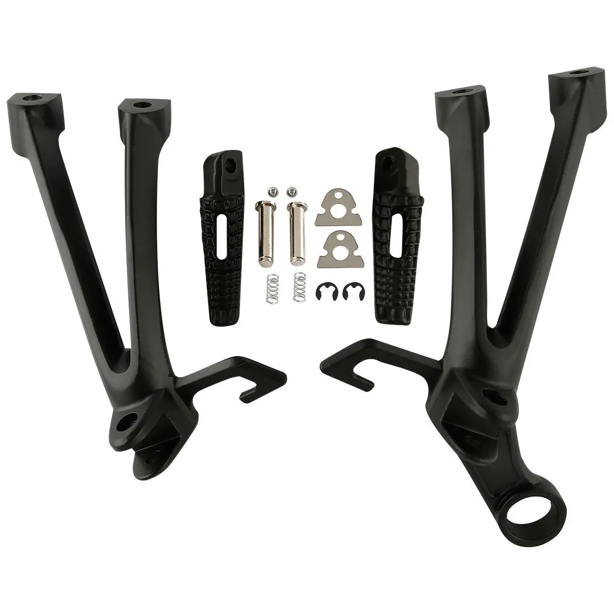 Мотоциклетные задние Пассажирские подножки для Suzuki GSXR gsx-r 600 750 2008-2010 2009 серебристый/черный