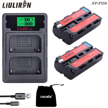

2x NP-F550 NP F550 NP-F570 Camera Battery + LCD USB Charger For Sony NP-F330 NP-F530 NP-F570 NP-F730 NP-F750 CCD-TRV81 CCD-RV100