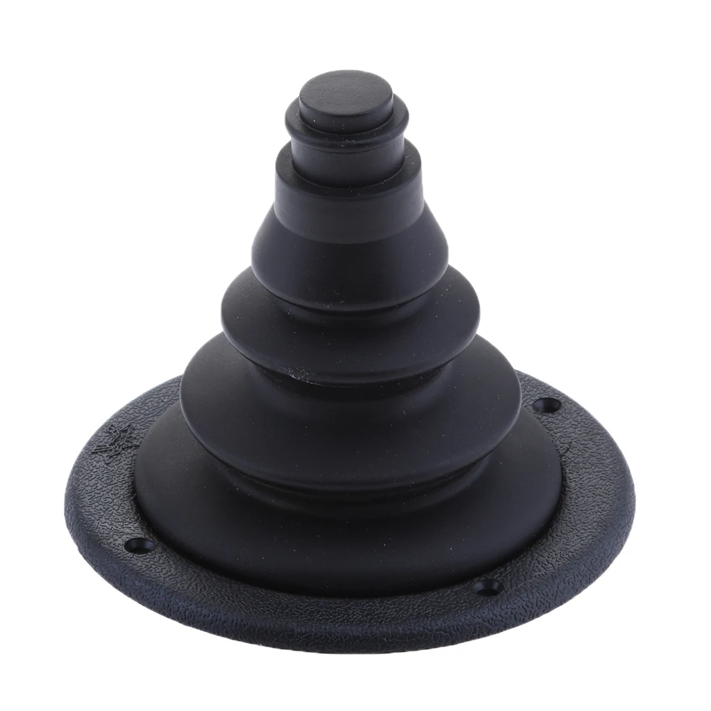 Plastic 4.72'' Rigging and Cable Boot for Boats - Rigging Hole Cover Black