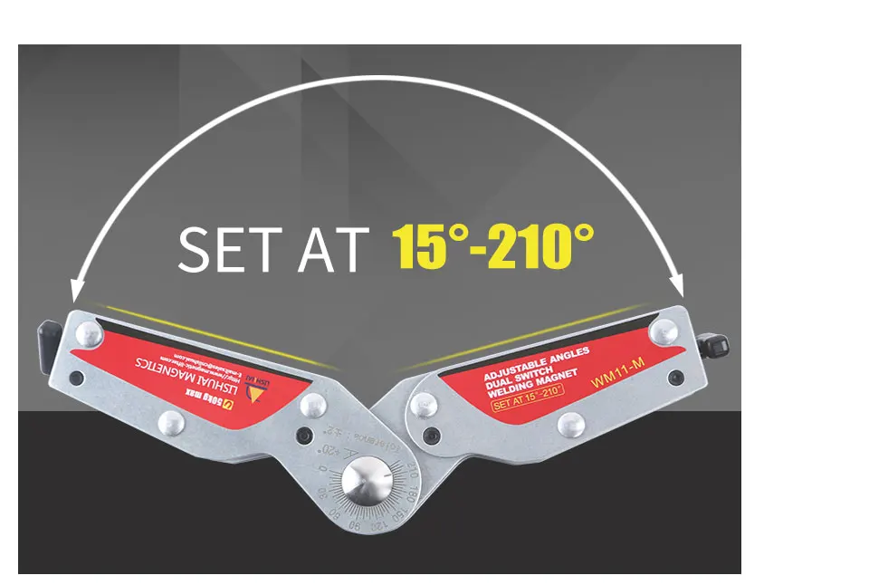 Welding Magnet, ligado e desligado, 15-210 graus, WM11-M