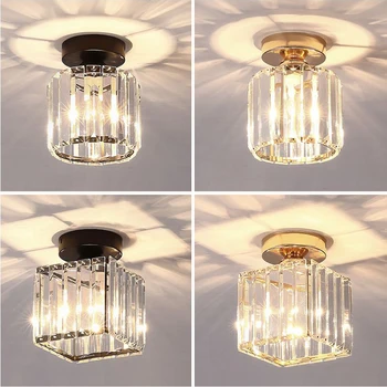 

Nordic Crystal Ceiling Light Aisle Corridor Porch Balcony Light Simple Modern E27 Ceiling Lights