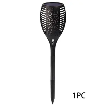 

96 LED Waterproof Decoration Spotlight Landscape Dancing Garden Lawn Solar Light Lamp Flickering Flame On Off Button Torch