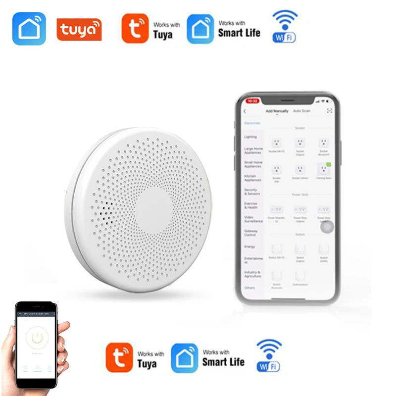 Система дымовой сигнализации Tuya с Wi-Fi смарт-приложение для домашней системы
