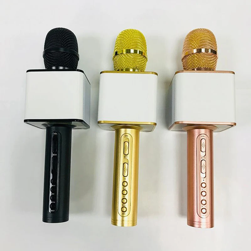 FFYY-Sd-08 беспроводной Bluetooth микрофон ручной Ktv мобильный телефон Караоке Пение специальный микрофон-розовое золото